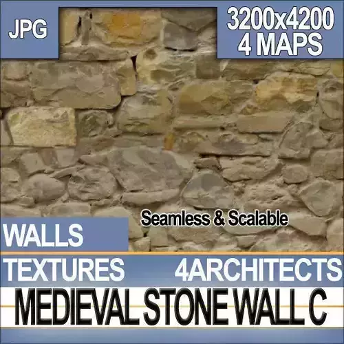 Medieval Stone Wall C Texture