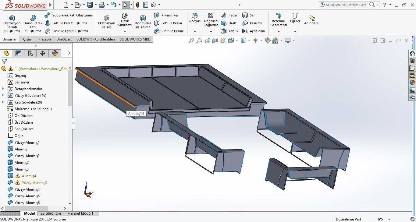 Seating group - Furniture set 3D model_15