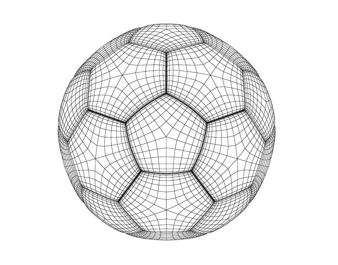Soccer Ball 02 3D model_2