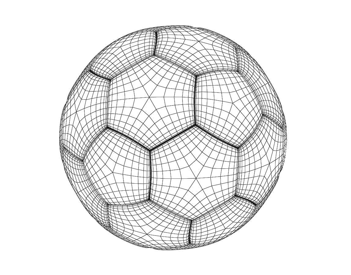 Soccer Ball 02 3D model_3
