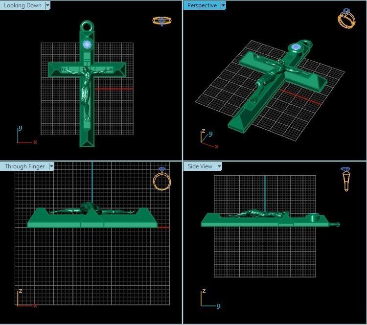 cross 0007 3D print model_2