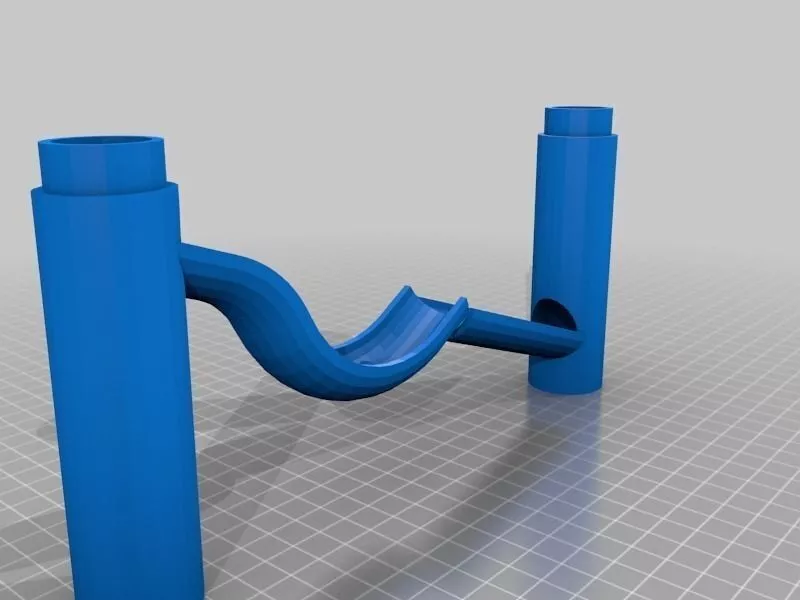 Marble Run Ramp Jump Free 3D print model