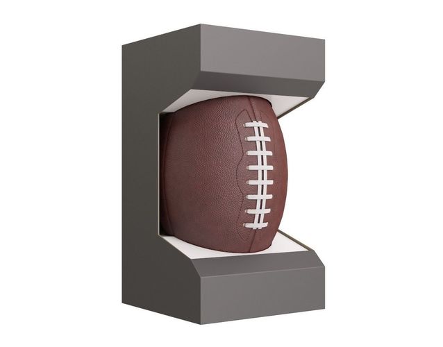 American Football Ball in Box 3D model