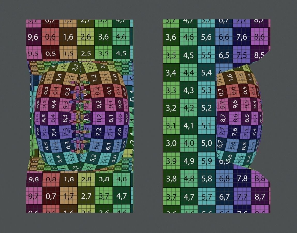 American Football Ball in Box 3D model_4