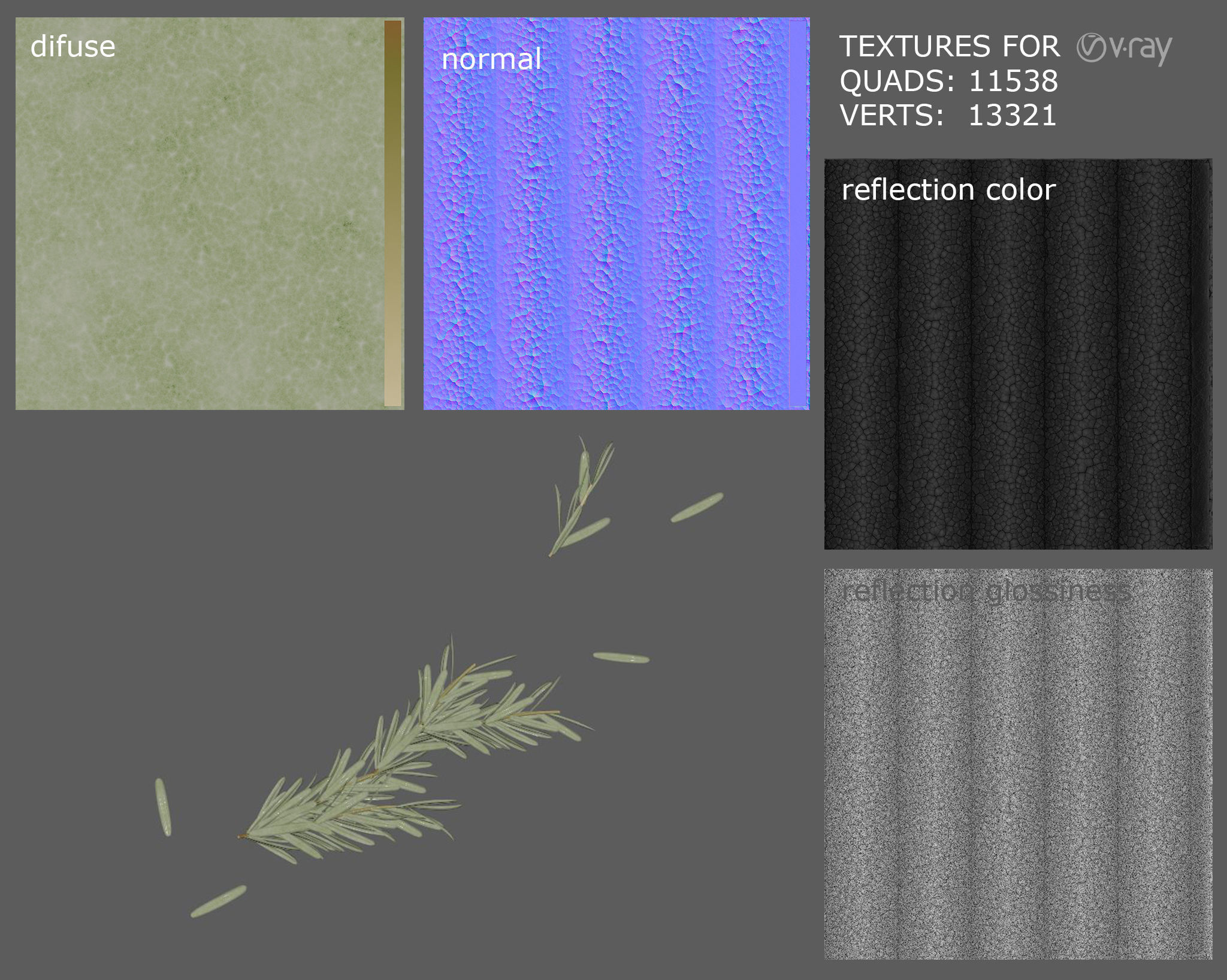 Olive Oil Seasonings Set 3D model_8