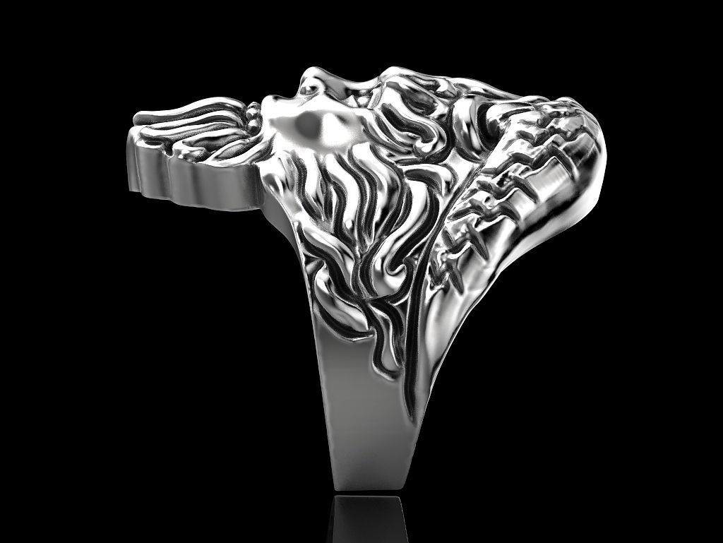 Poseidon Ring 3D print model_8