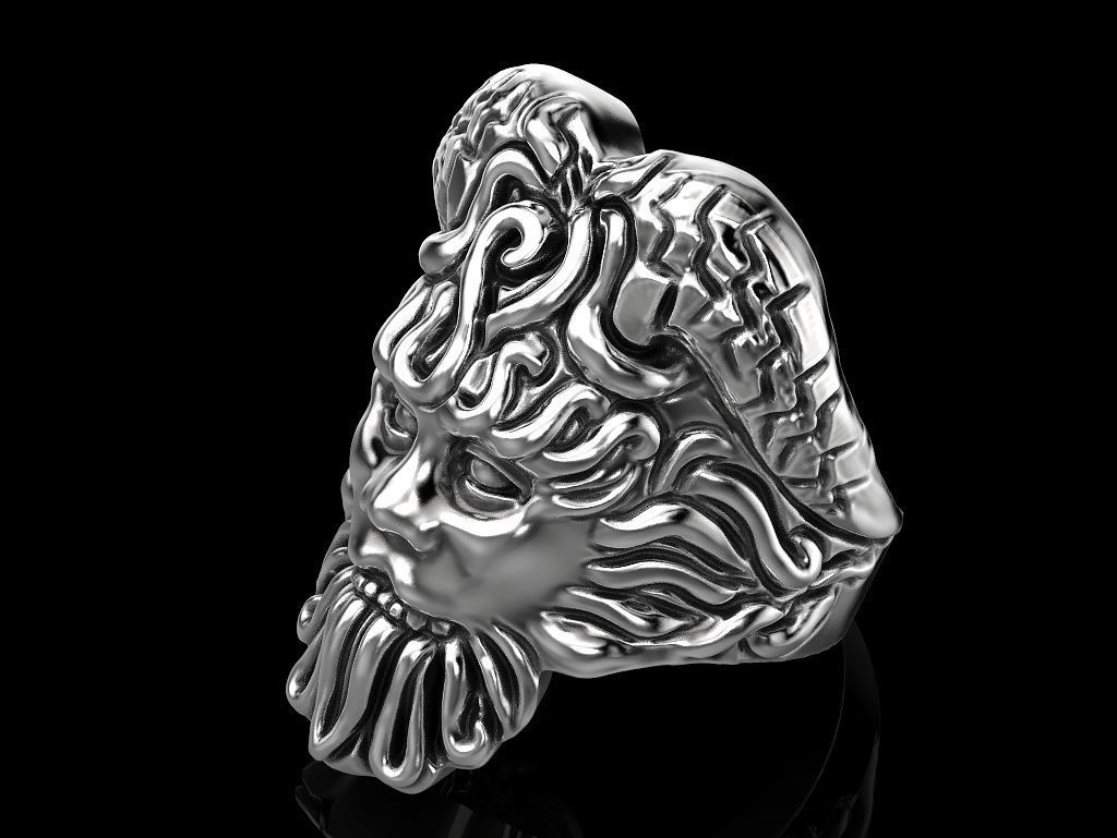 Poseidon Ring 3D print model_3