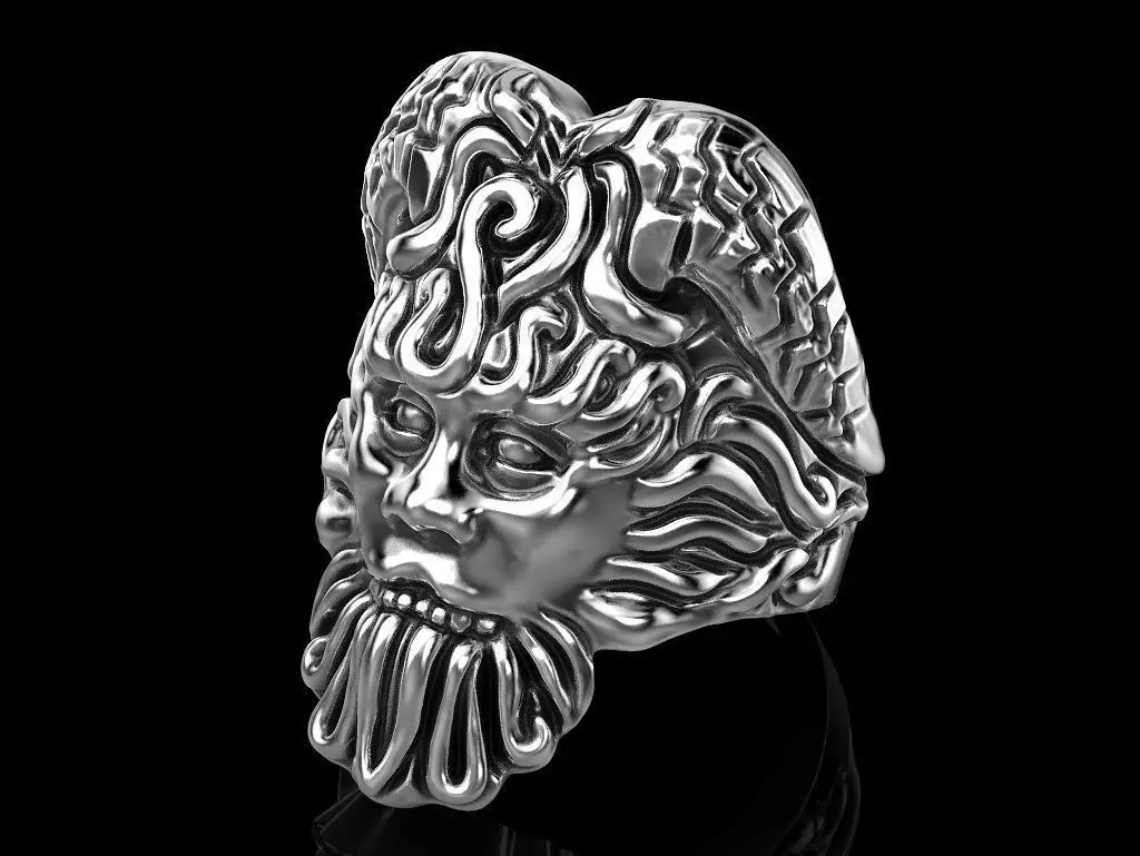 Poseidon Ring 3D print model_0