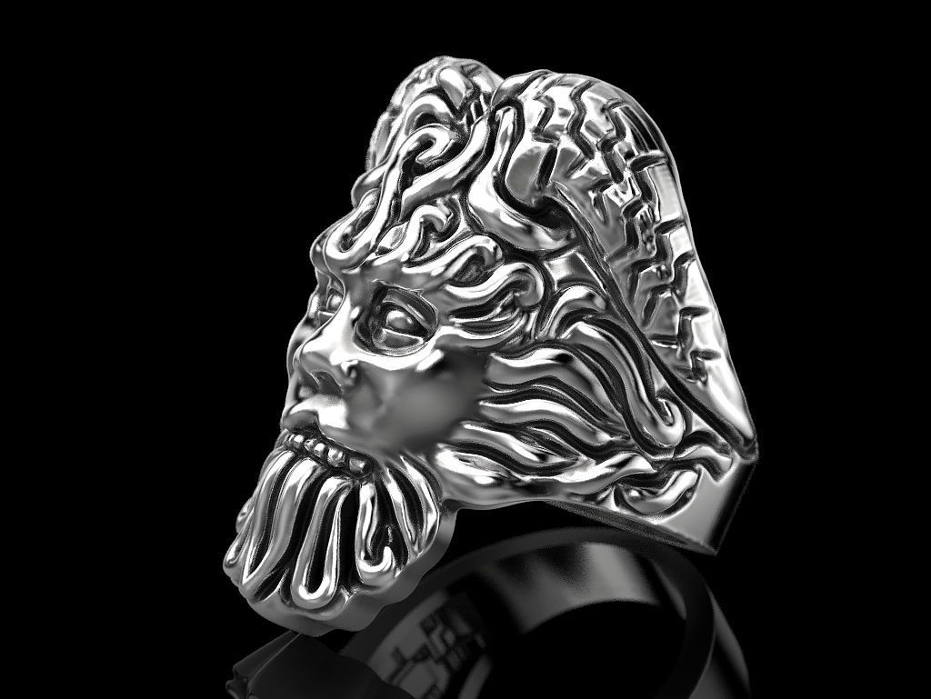 Poseidon Ring 3D print model_1