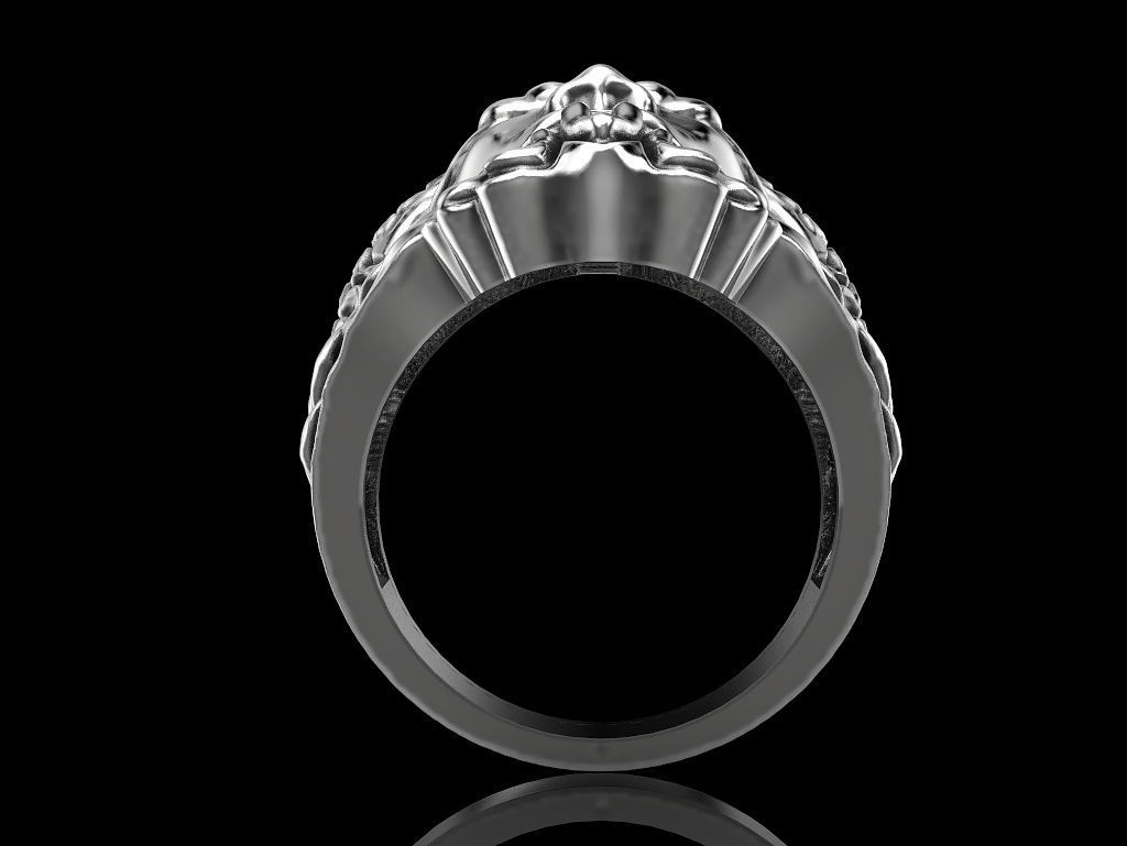 Poseidon Ring 3D print model_7