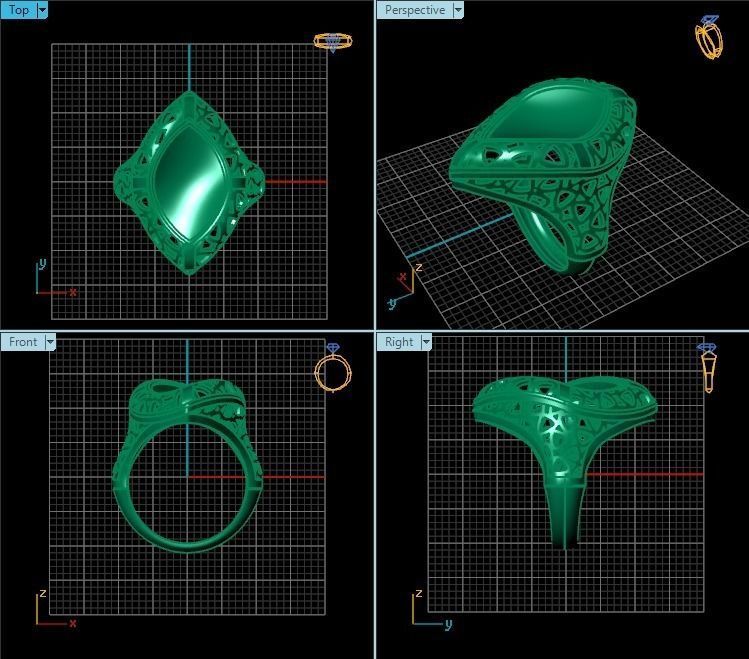 Ring R0240 3D print model_2
