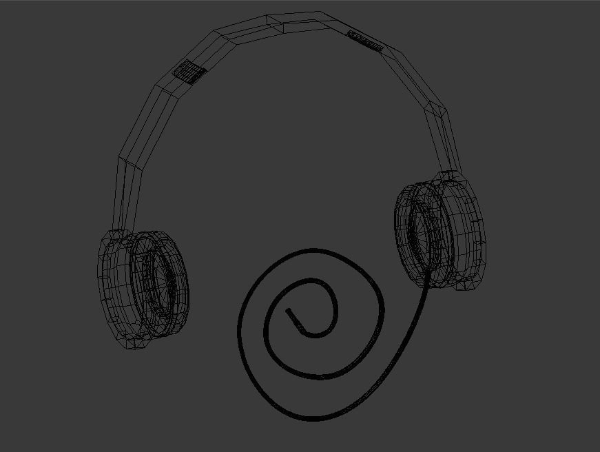 Realistic Headphone Free 3D model_5
