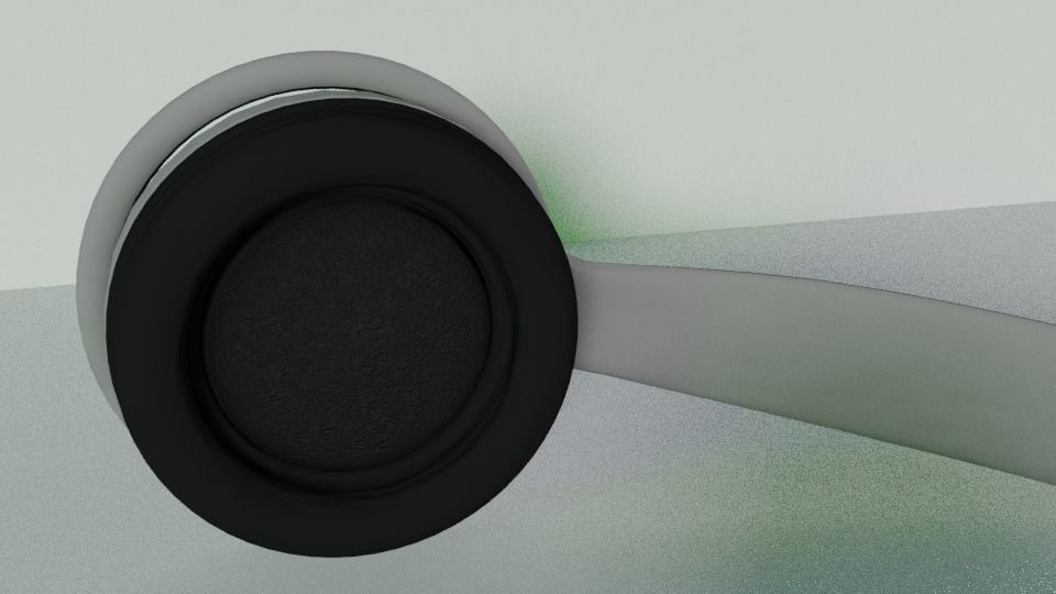 Realistic Headphone Free 3D model_3