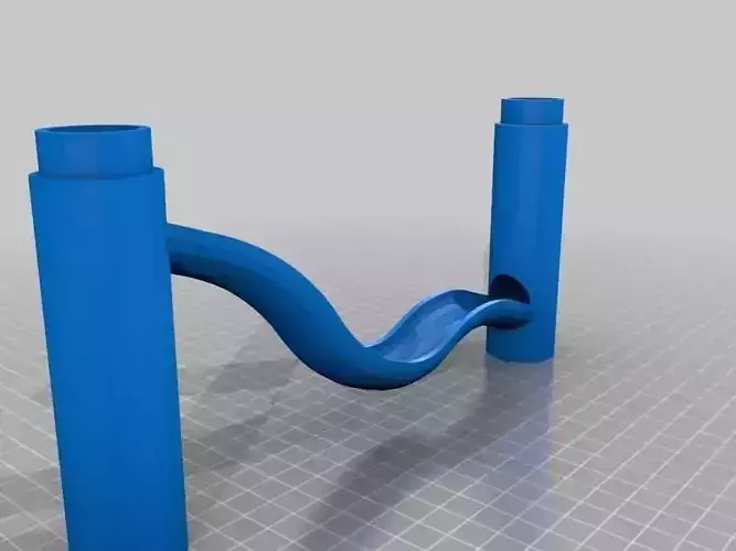 Marble Run Big Dip Free 3D print model