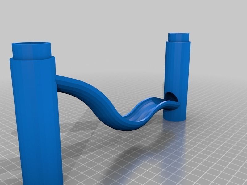 Marble Run Big Dip Free 3D print model_1