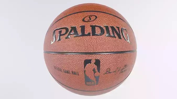 Low Poly PBR Basketball spalding nba