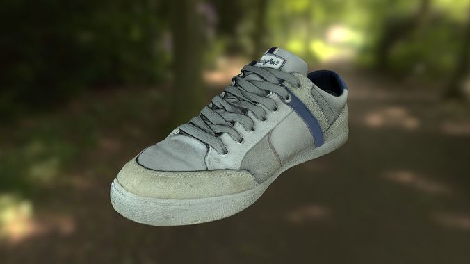 Sneaker shoe 3D model Low-poly 3D model