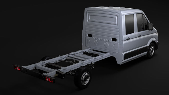 WV Crafter Chassi DoubleCab L2 2017 3D model