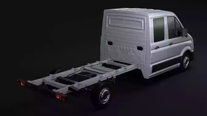 WV Crafter Chassi DoubleCab L2 2017 3D model