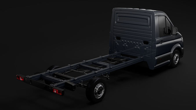 WV Crafter Chassi SingleCab L2 2017 3D model