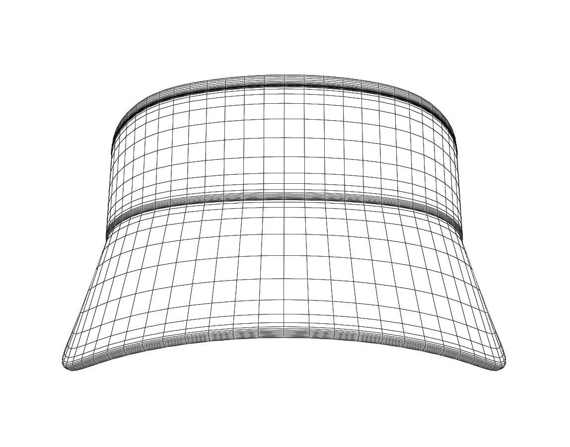 Tennis hat 3D model_4