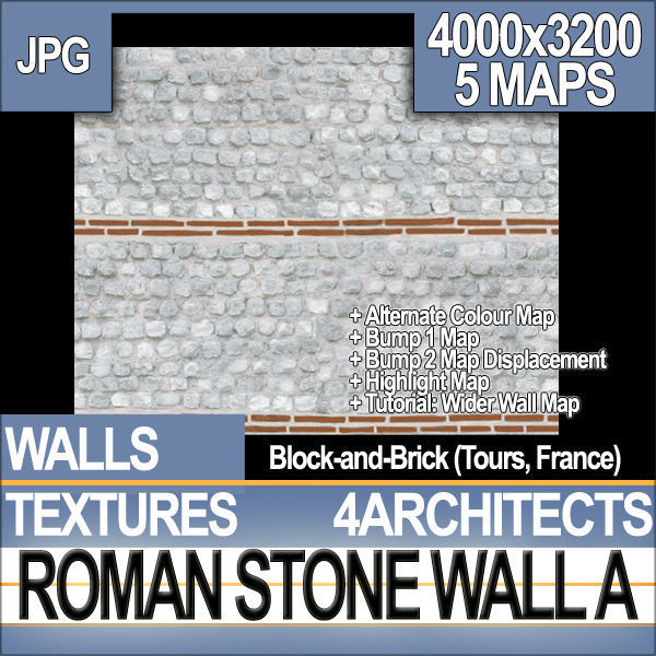 Roman Stone Wall A Texture_1