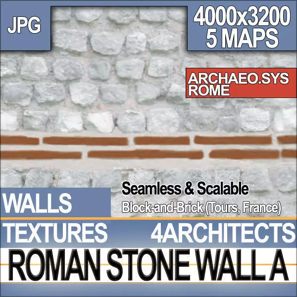 Roman Stone Wall A Texture_0