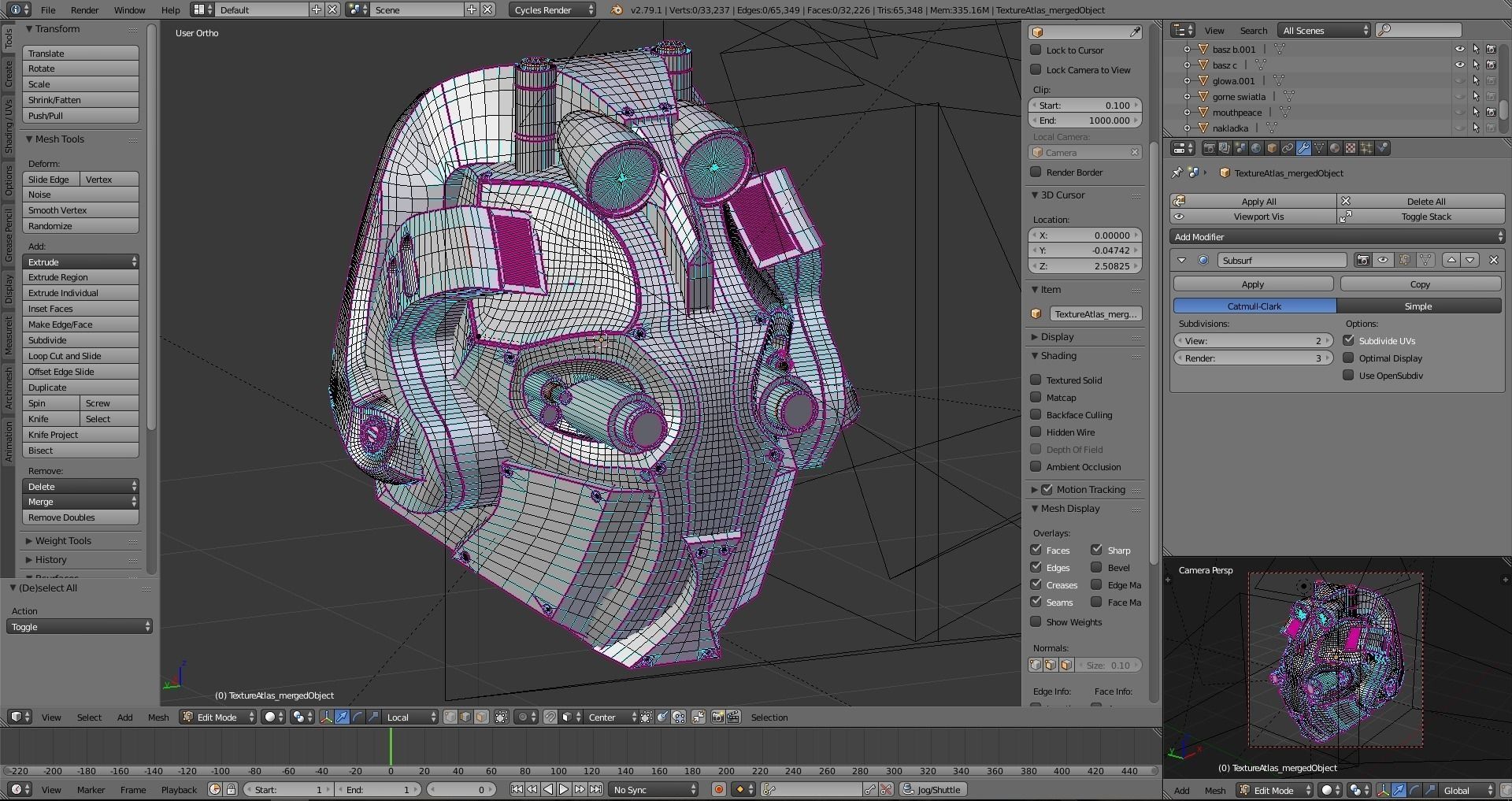 SciFi Helmet Model 3D model_5