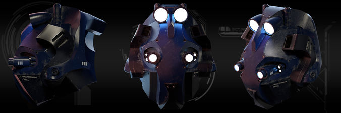 SciFi Helmet Model
