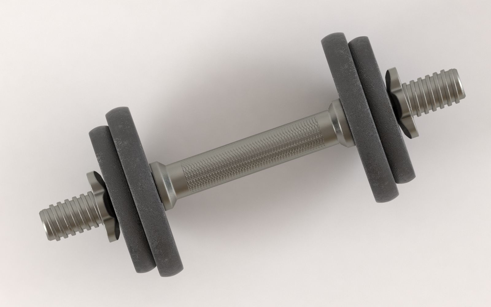 Metal Dumbell  3D model_3