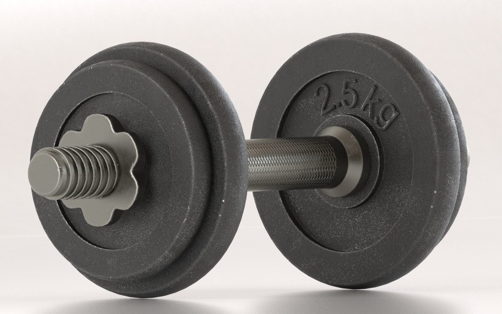 Metal Dumbell  3D model_1