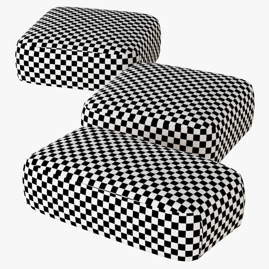 Pouf Franklin 3D model_5