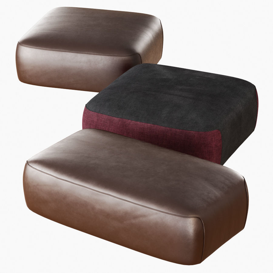 Pouf Franklin 3D model_2