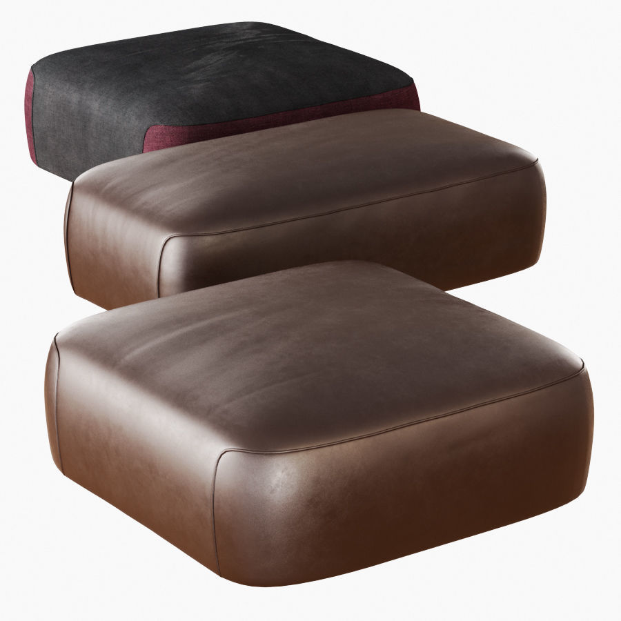 Pouf Franklin 3D model_1