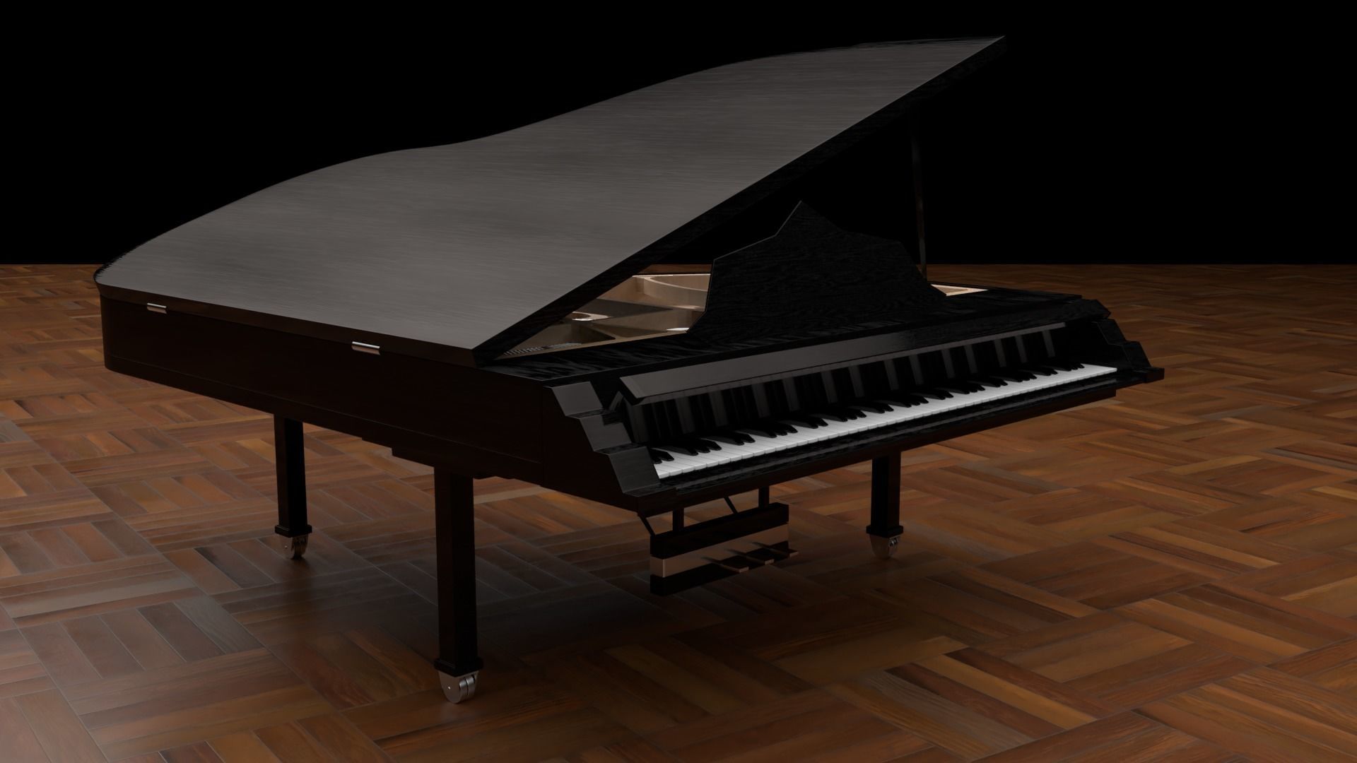 Grand Piano 3D model_3