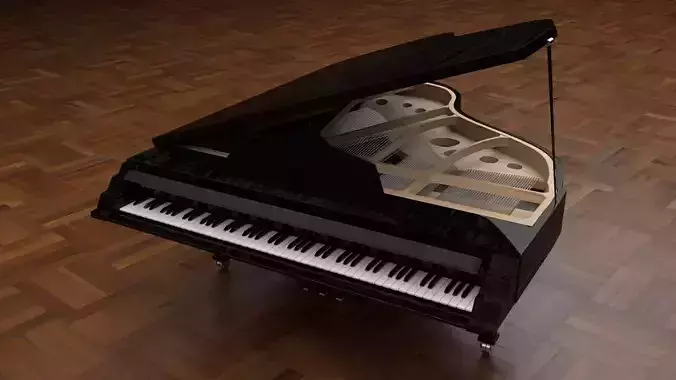 Grand Piano 3D model