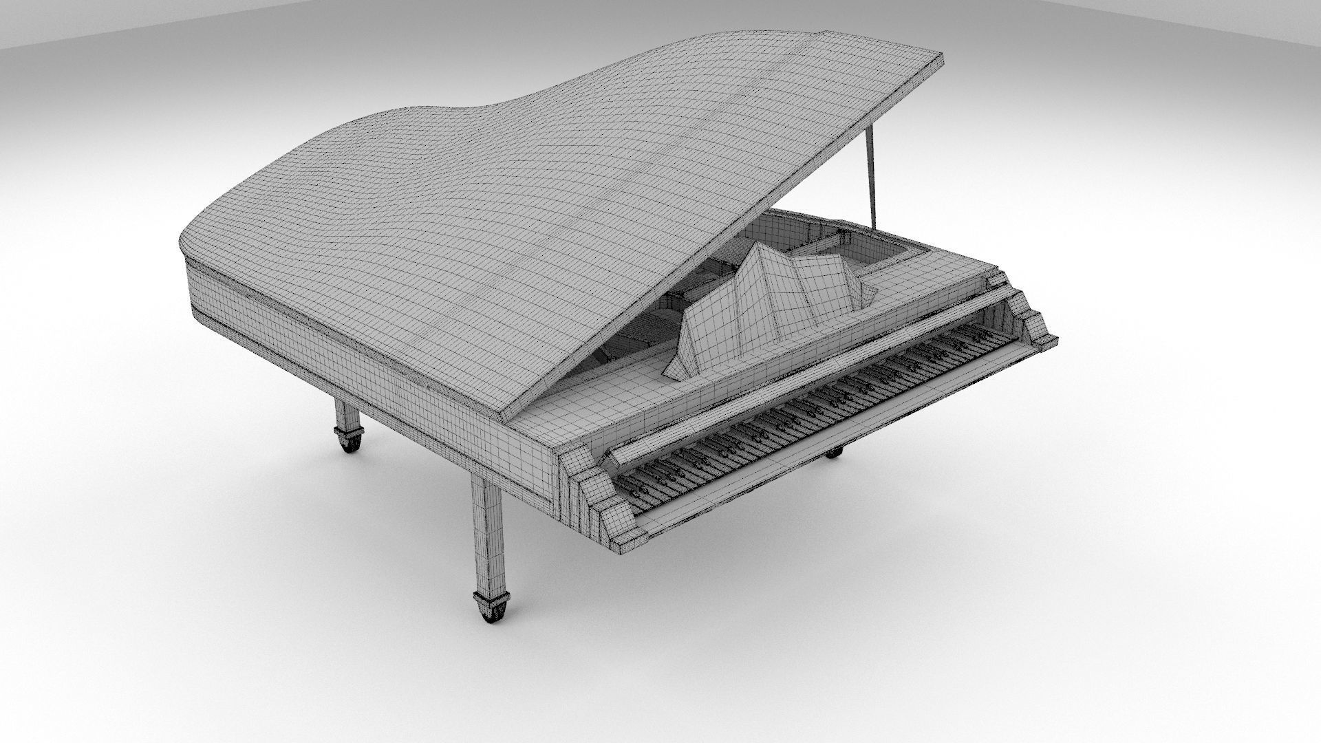 Grand Piano 3D model_6