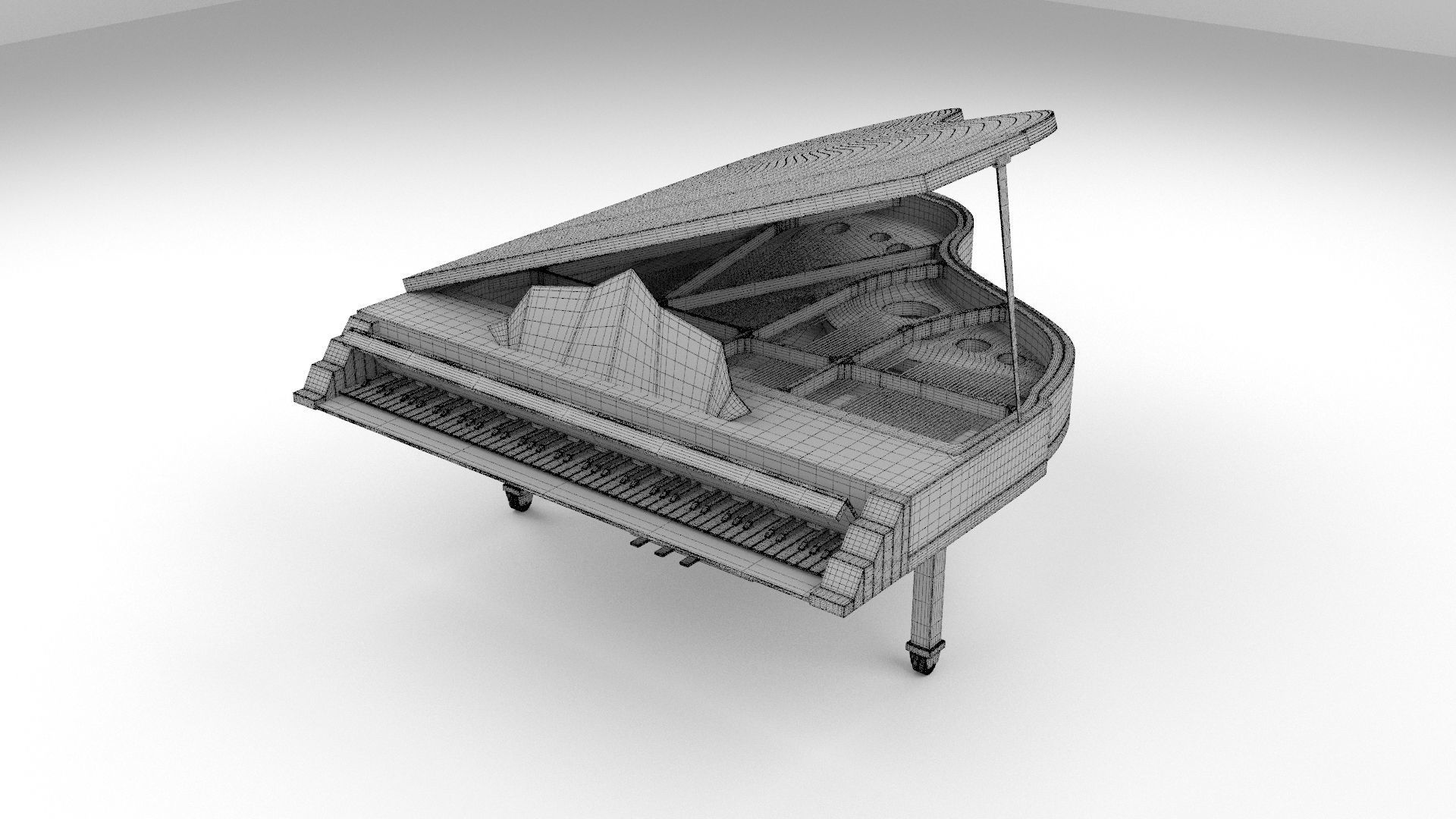 Grand Piano 3D model_7