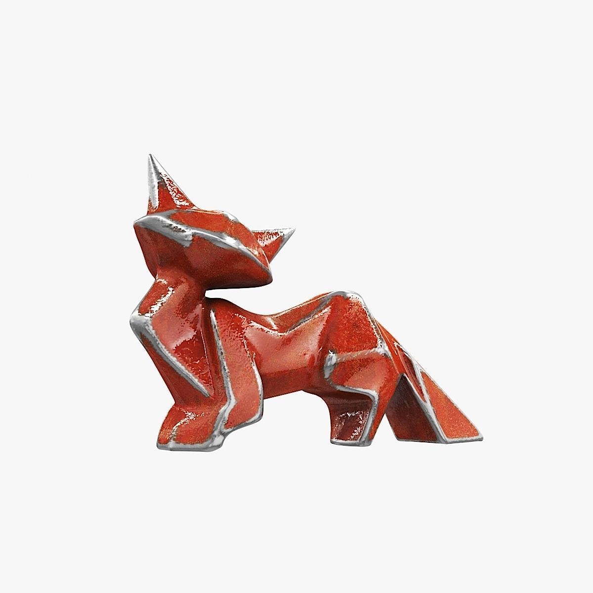 Figurine fox 3D model_2