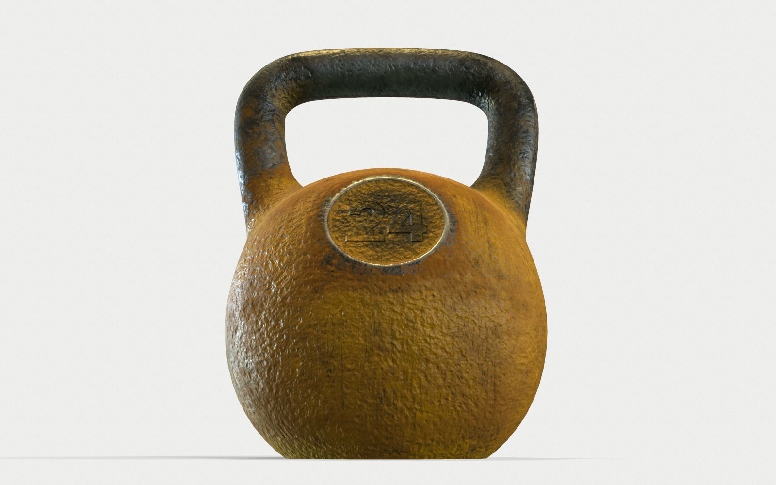 Metal Kettlebell 3D model_2