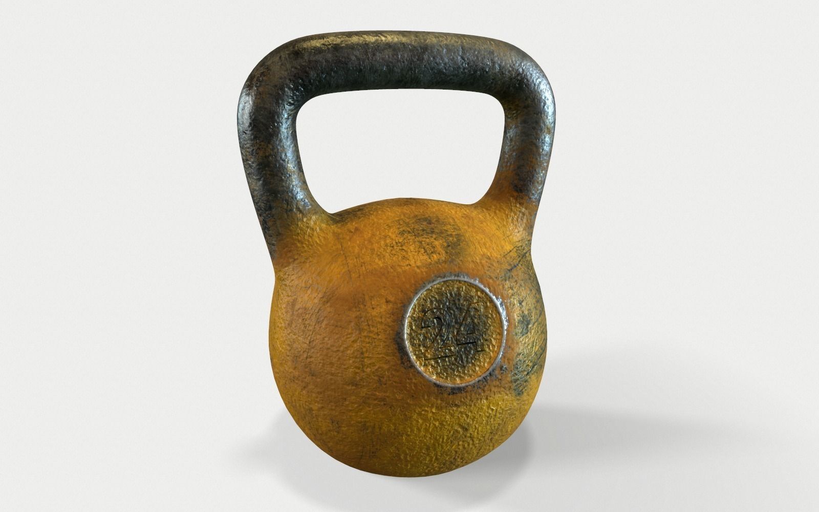Metal Kettlebell 3D model_0