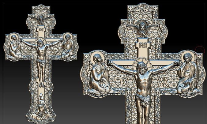 cross jesus - jesus 3D print model