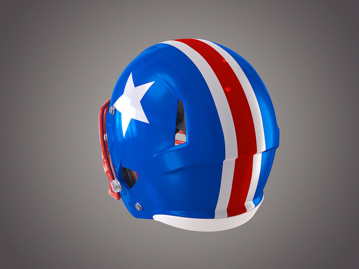 Football Helmet 3D model_1