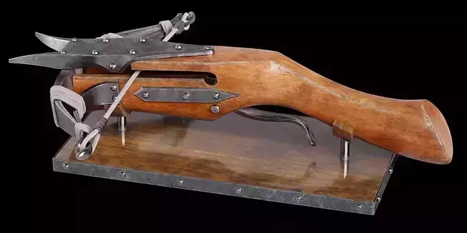 Witcher Crossbow Low-poly 3D model