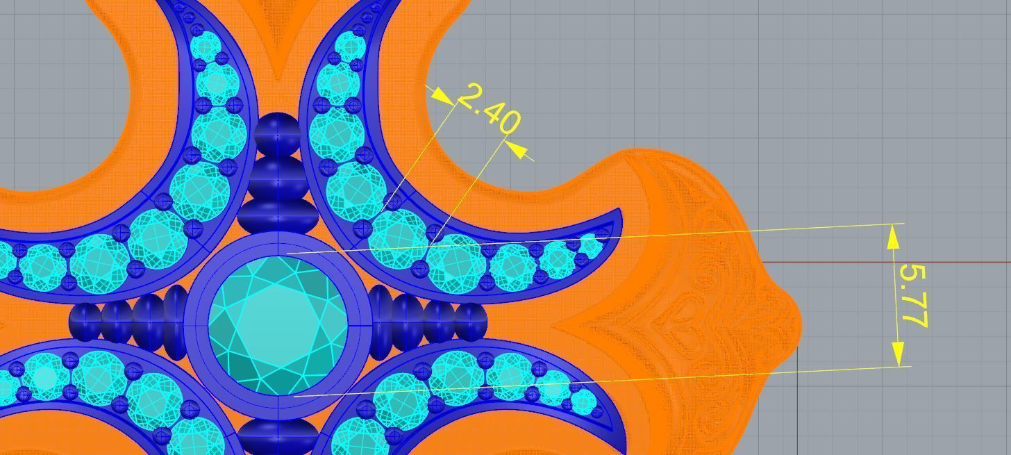 Konstantino cross 3D print model_9