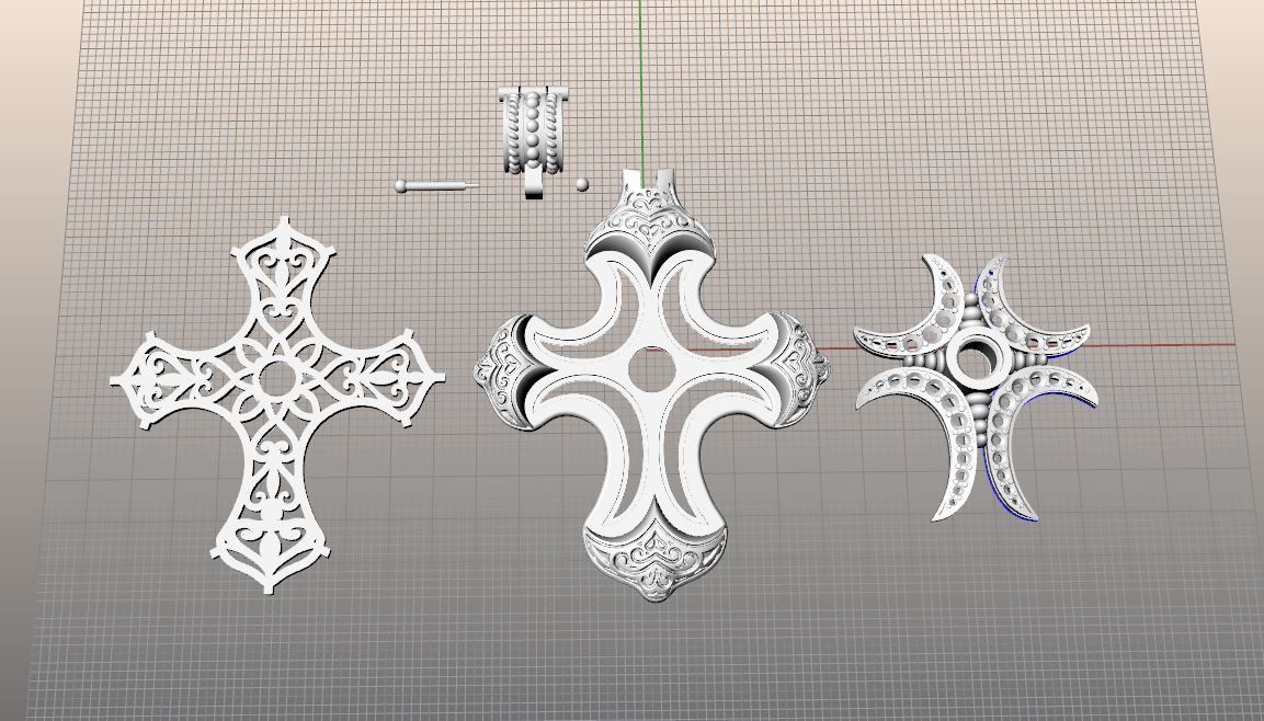 Konstantino cross 3D print model_5