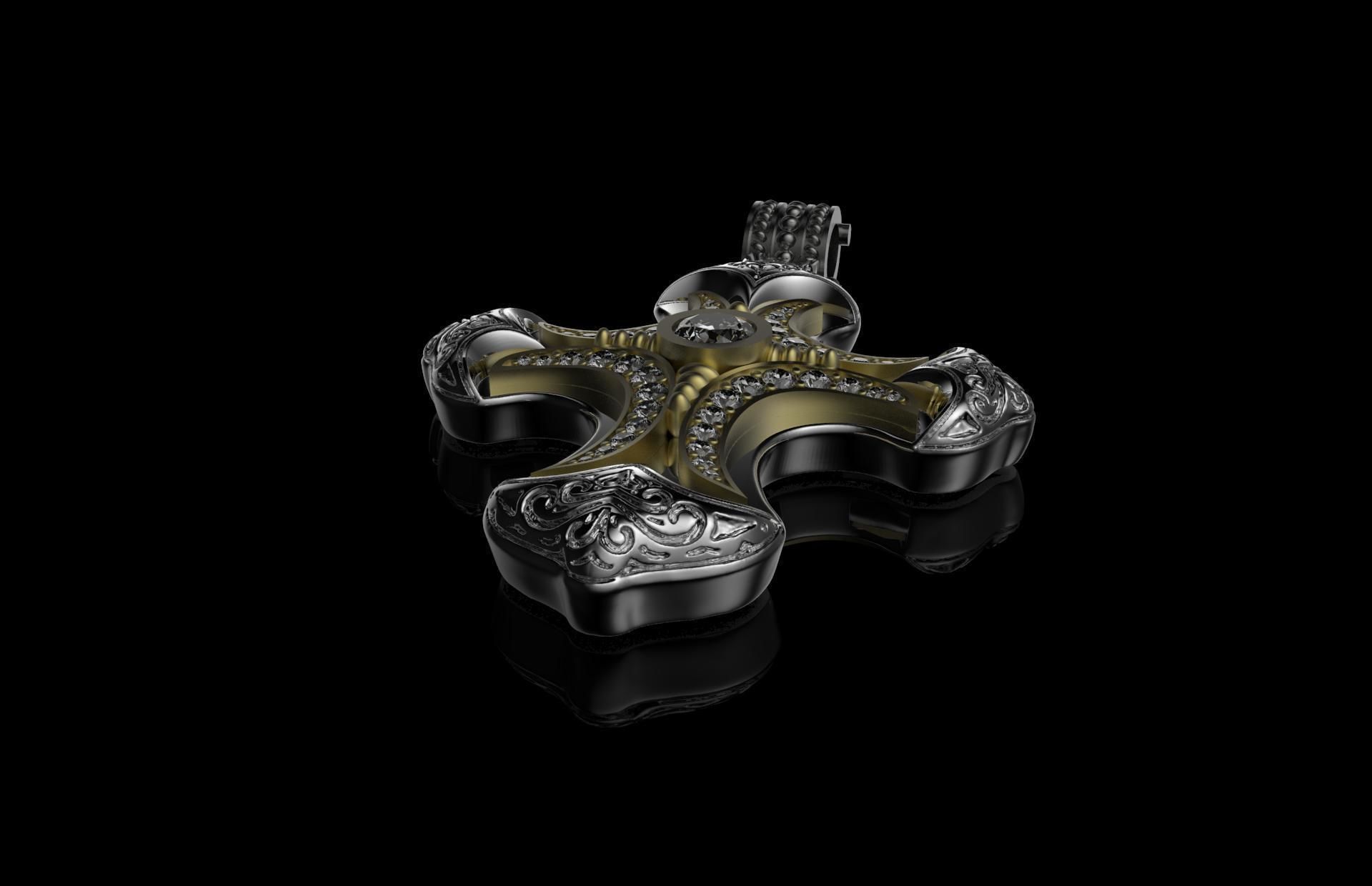 Konstantino cross 3D print model_2