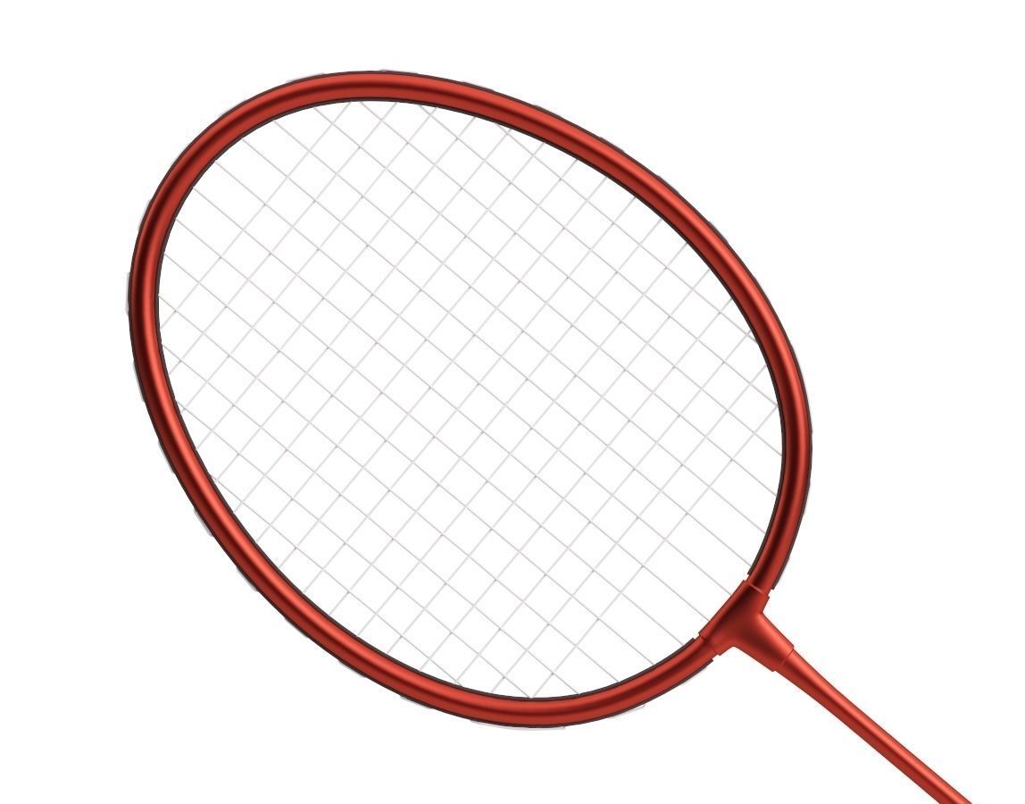 Badminton Racket 3D model_1