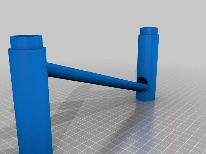Marble run tall straight Free 3D print model_0