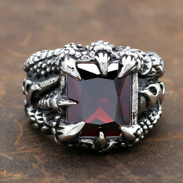 claw ring 3D print model_3